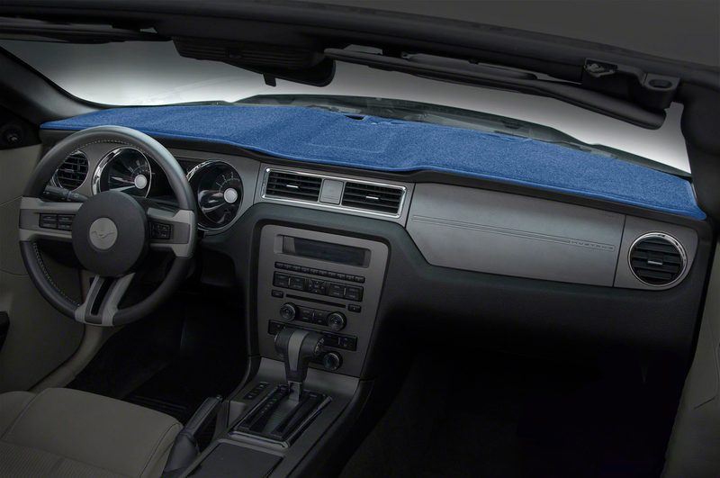 Custom fit dash cover in dark blue