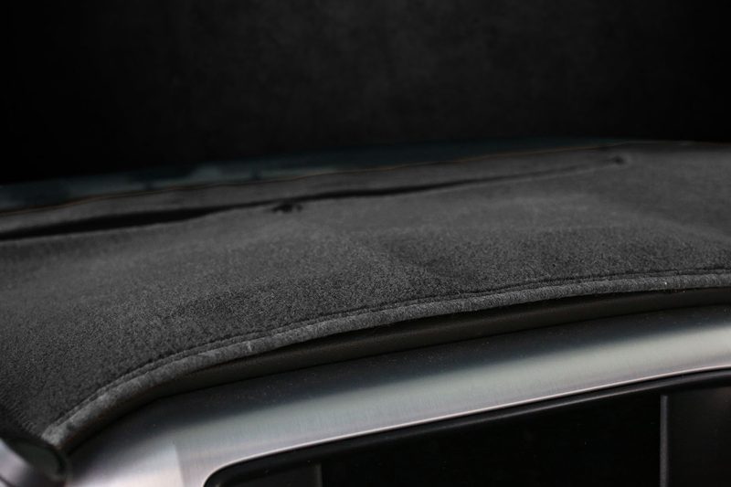 Custom dash cover edging black