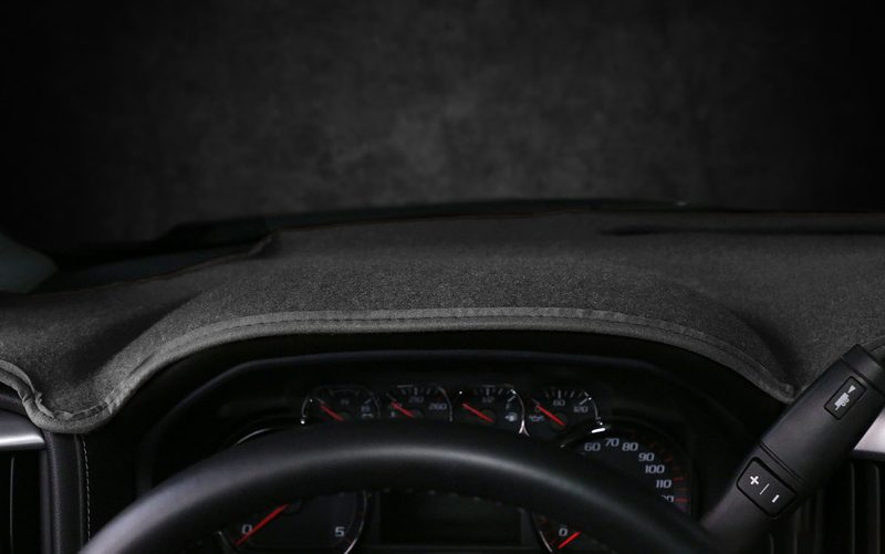 Sierra molded dash cover custom fit black