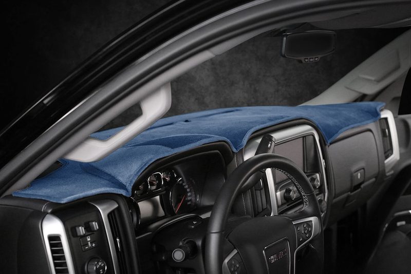 GMC Sierra dash cover in dark blue