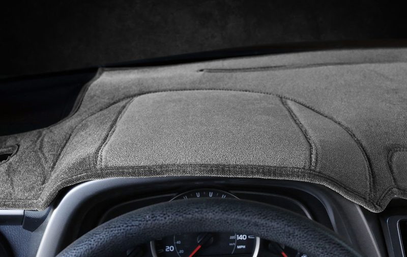 Custom fit RAV4 velour dash cover in charcoal