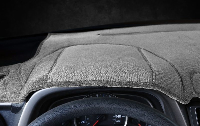 Custom fit RAV4 velour dash cover in gray