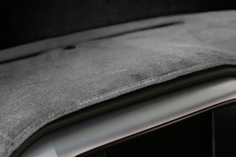 GMC Sierra velour dash cover in charcoal