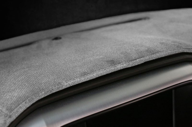 GMC Sierra velour dash cover in gray