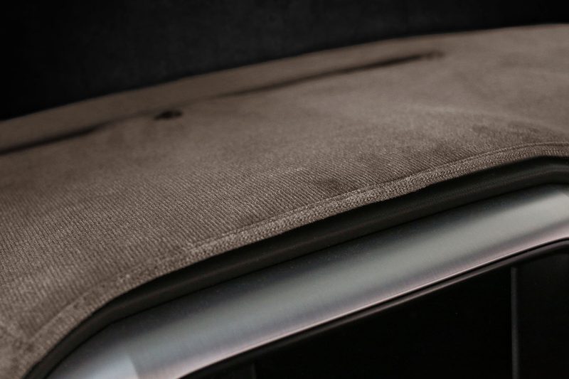 GMC Sierra velour dash cover in oak