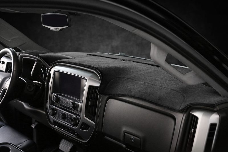 Custom fit GMC Sierra dash cover velour in black