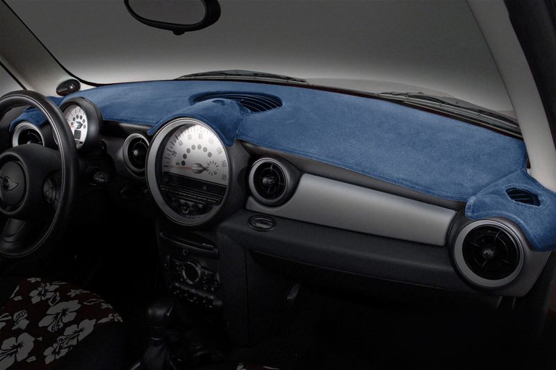 Mini Cooper dash cover in dark blue