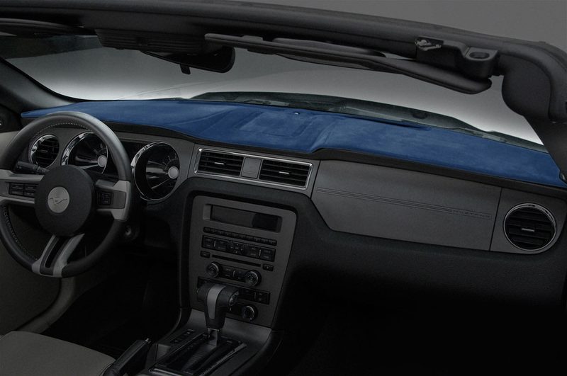 Ford Mustang dash cover in dark blue