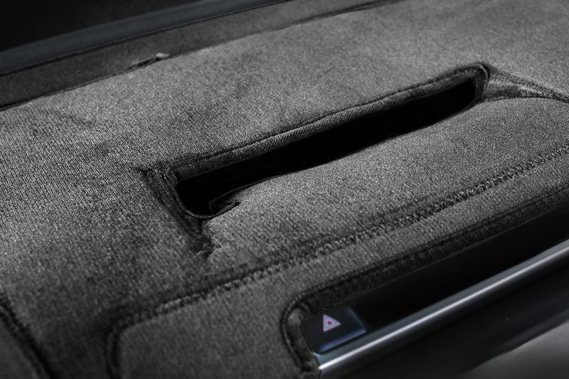 RAV4 dash cover cutouts velour in black