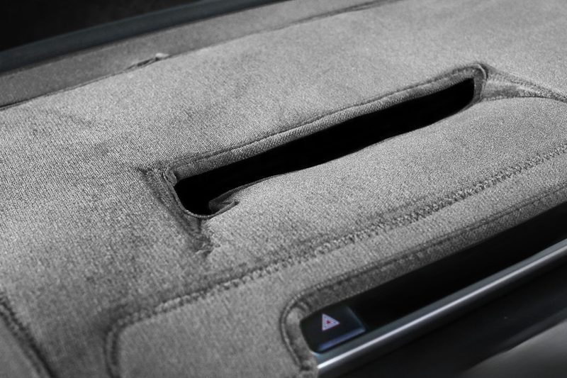 RAV4 dash cover cutouts velour in gray