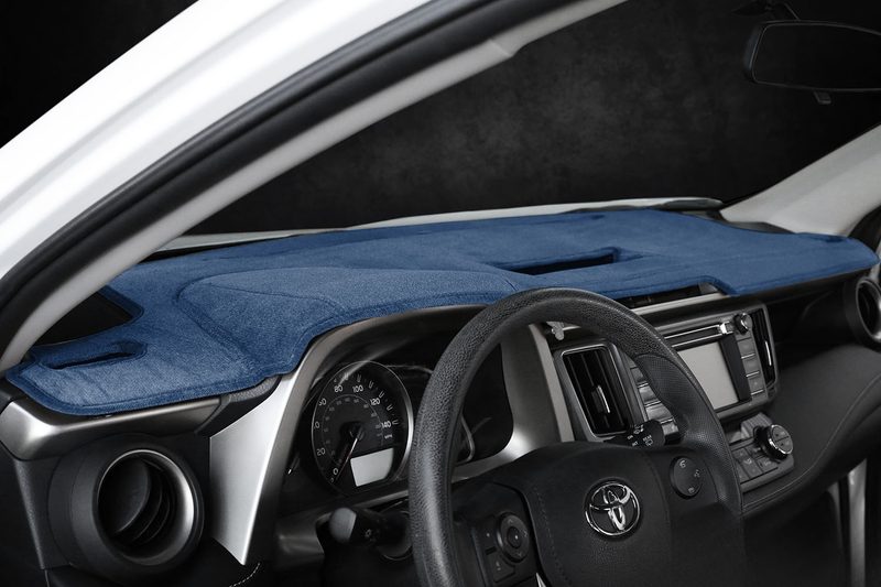 RAV4 velour dash cover in dark blue