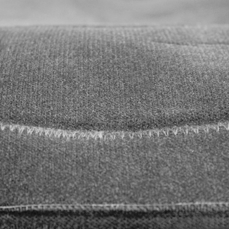 Velour dash cover fabric in gray