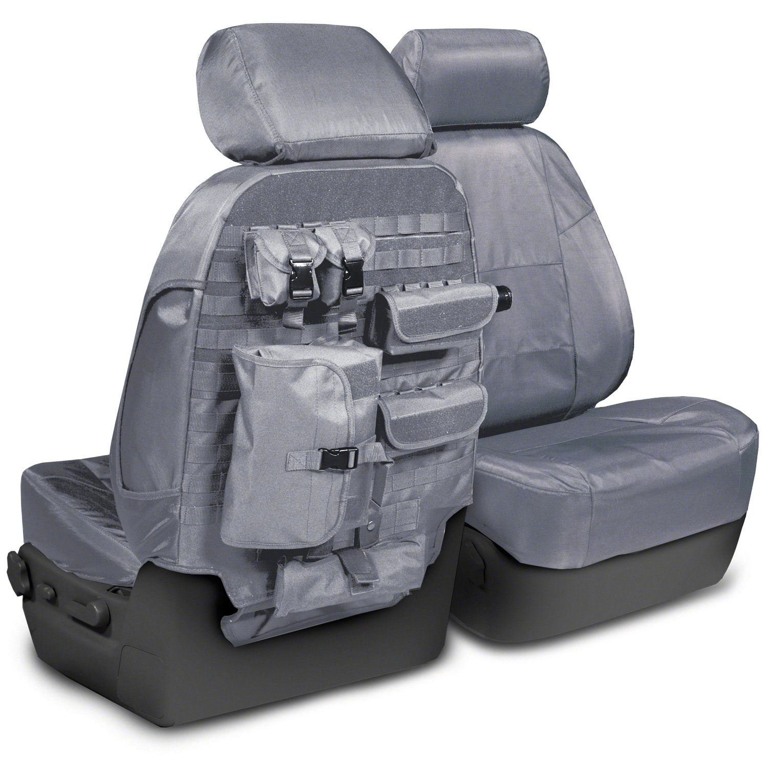 Durafit Covers offers custom fit car seat covers, including waterproof and neoprene covers, for the front sport buckets with manual controls and without side impact airbags of the Toyota 4Runner SR5.