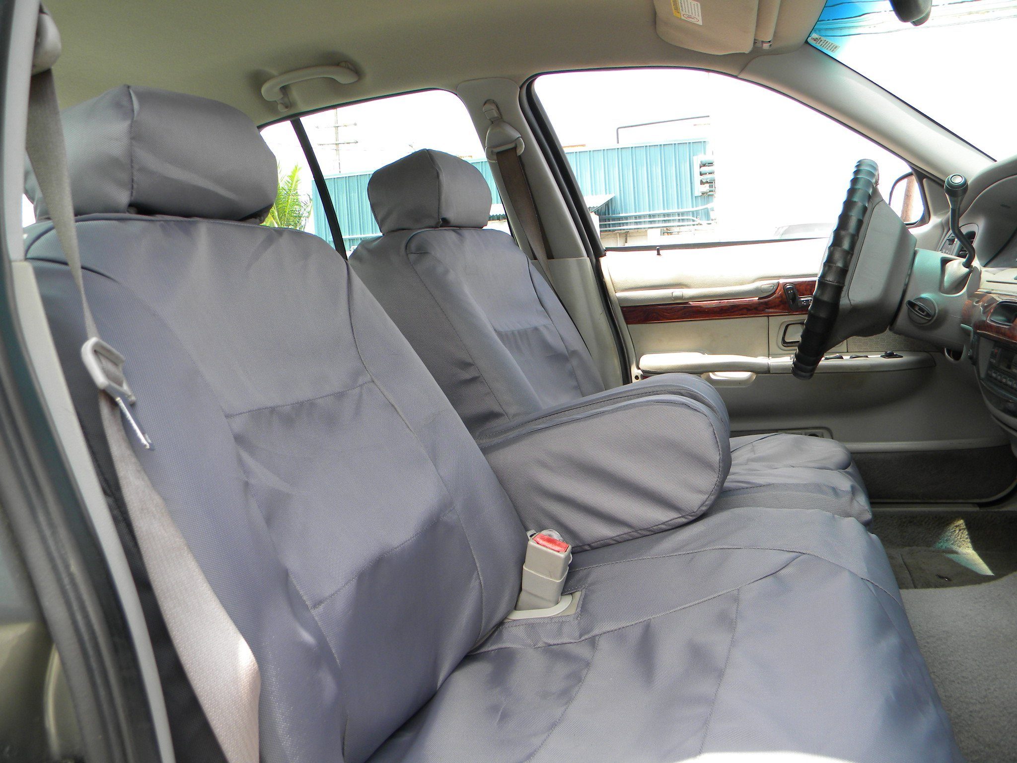 Toyota Tundra 40/20/40 Charcoal Neoprene Fabric Custom Seat Covers 