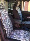 Custom seat cover in Digital Camo fabric (customer photo)