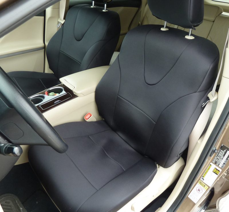 Custom seat cover in Neosupreme fabric (customer photo)