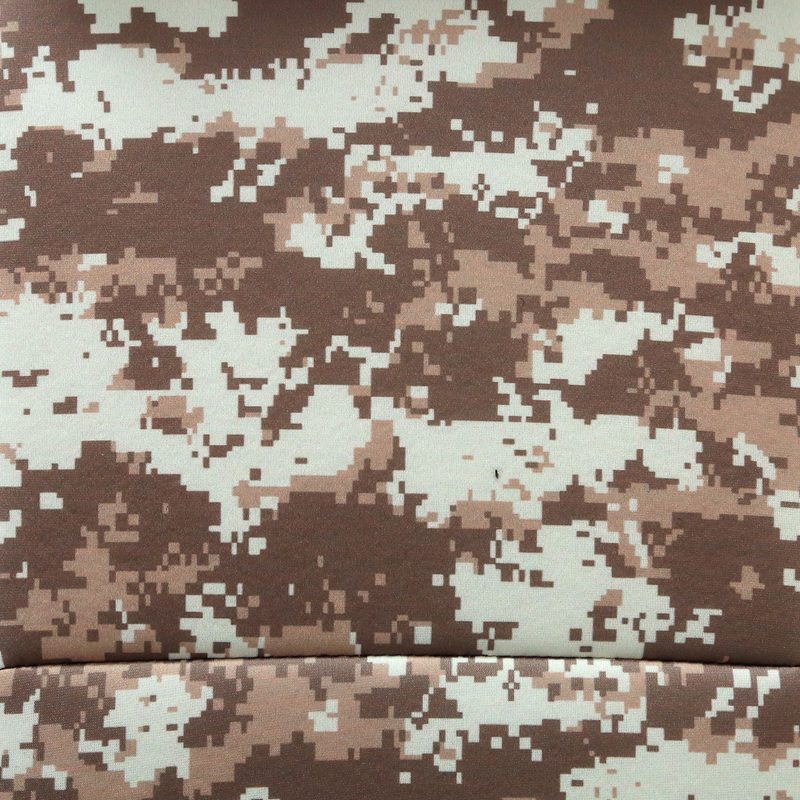 Digital Camo Sand fabric close-up