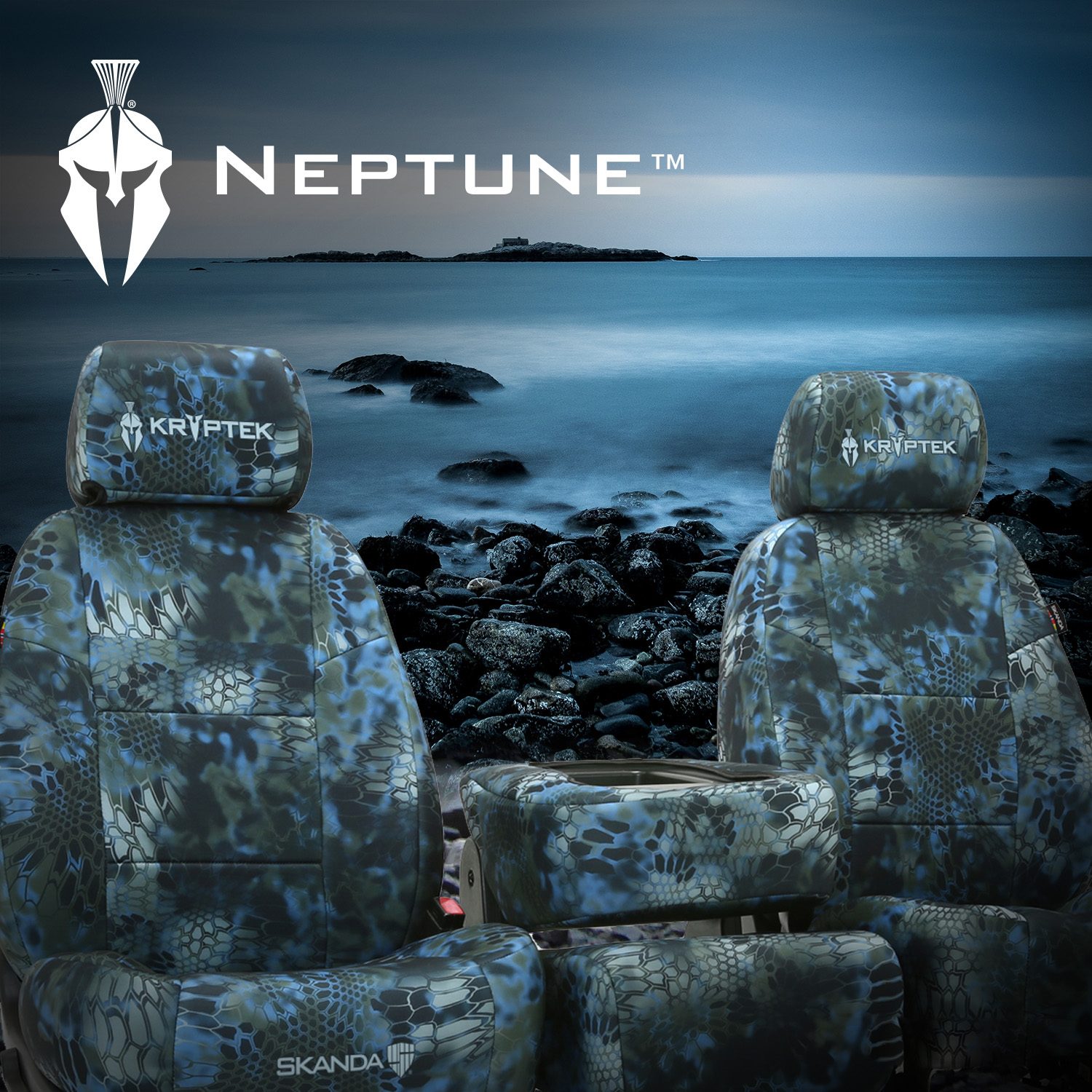 Kryptek Neptune Seat Covers