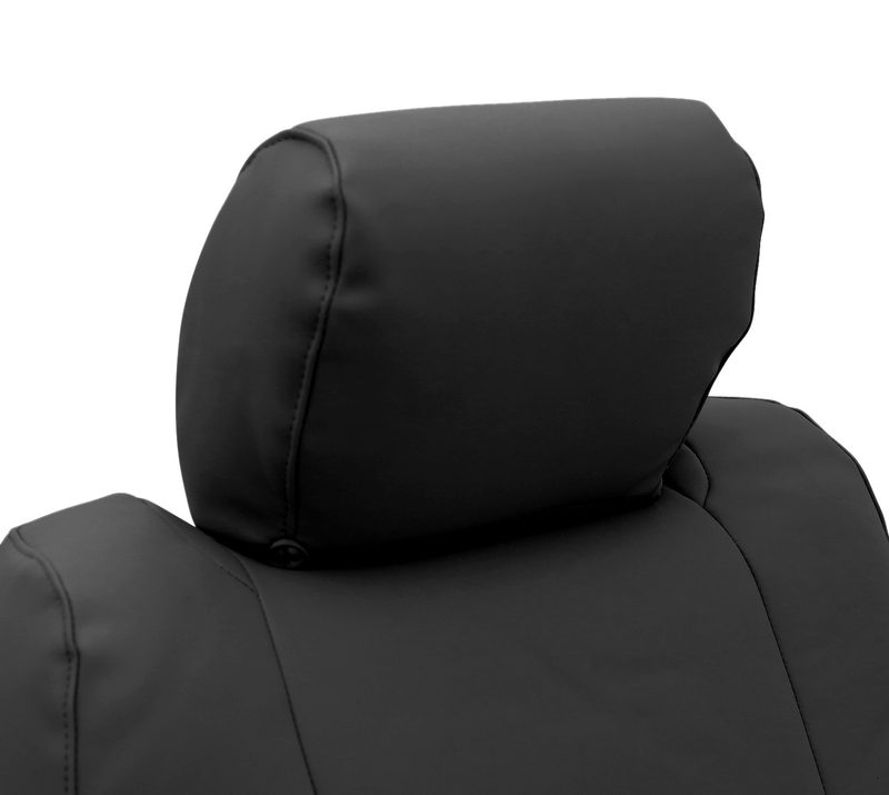 Leatherette headrest cover