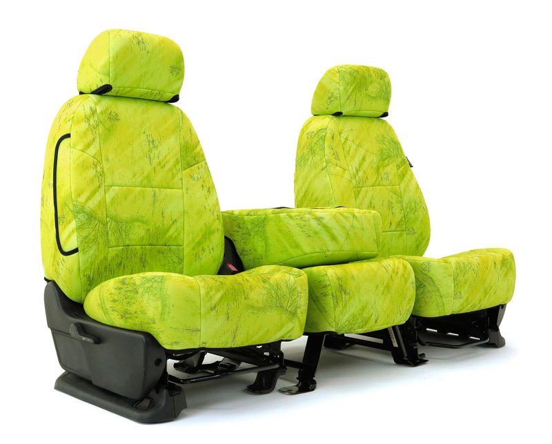 Realtree Fishing Light Lime seat covers