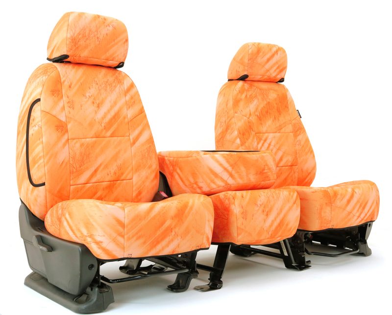 Realtree Fishing Light Orange seat covers