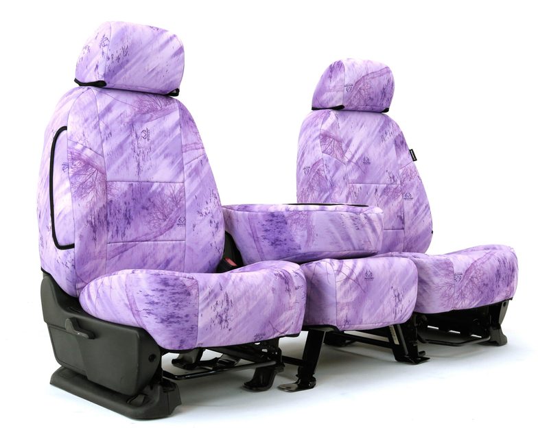 Realtree Fishing Light Purple seat covers