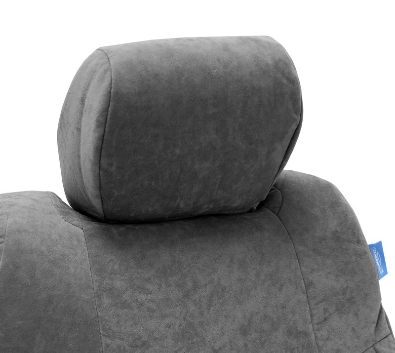 Suede headrest cover