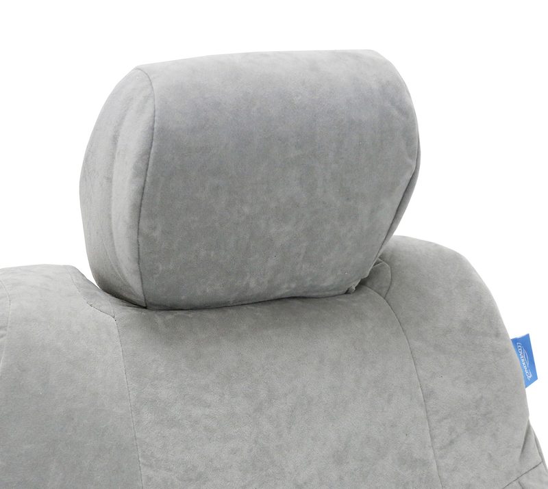 Suede headrest cover
