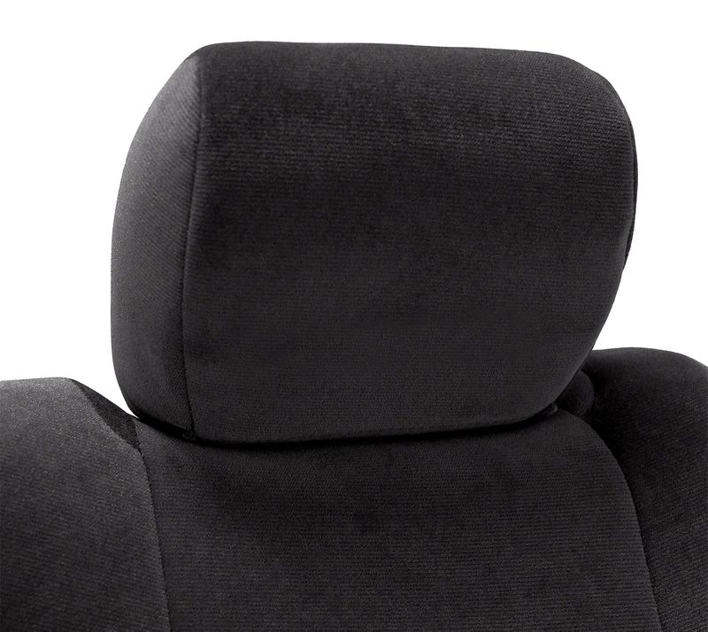 Velour headrest cover