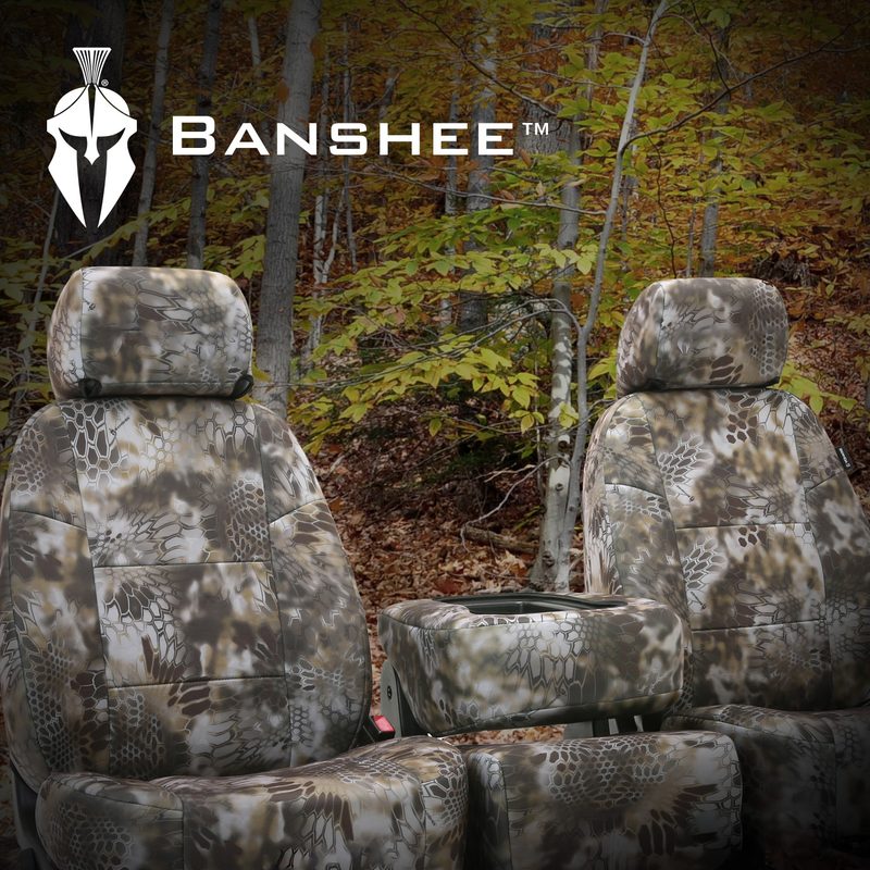 Kryptek Banshee custom fit seat covers