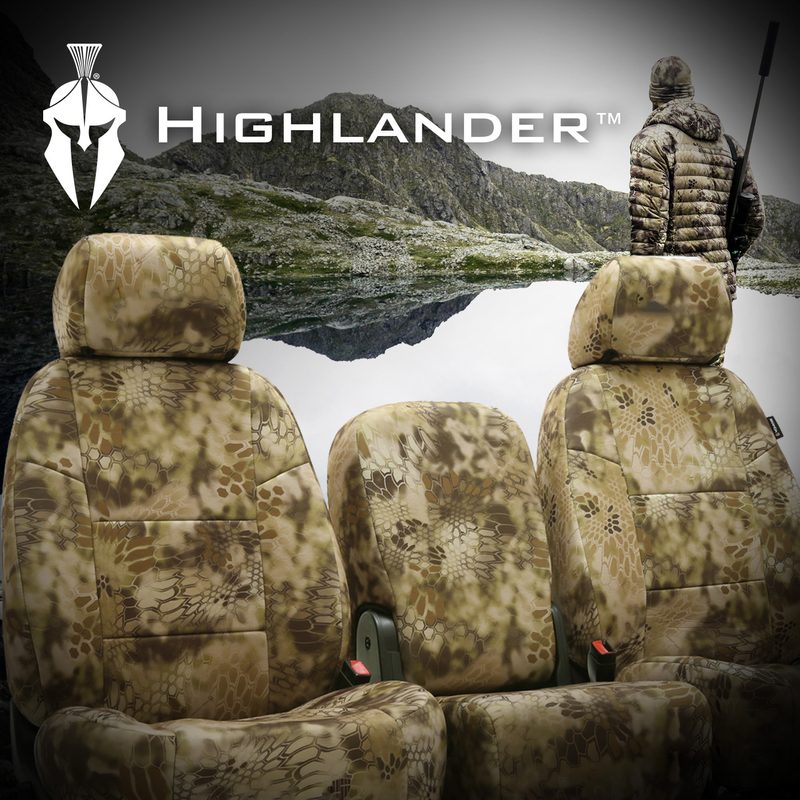 Kryptek Highlander custom fit seat covers