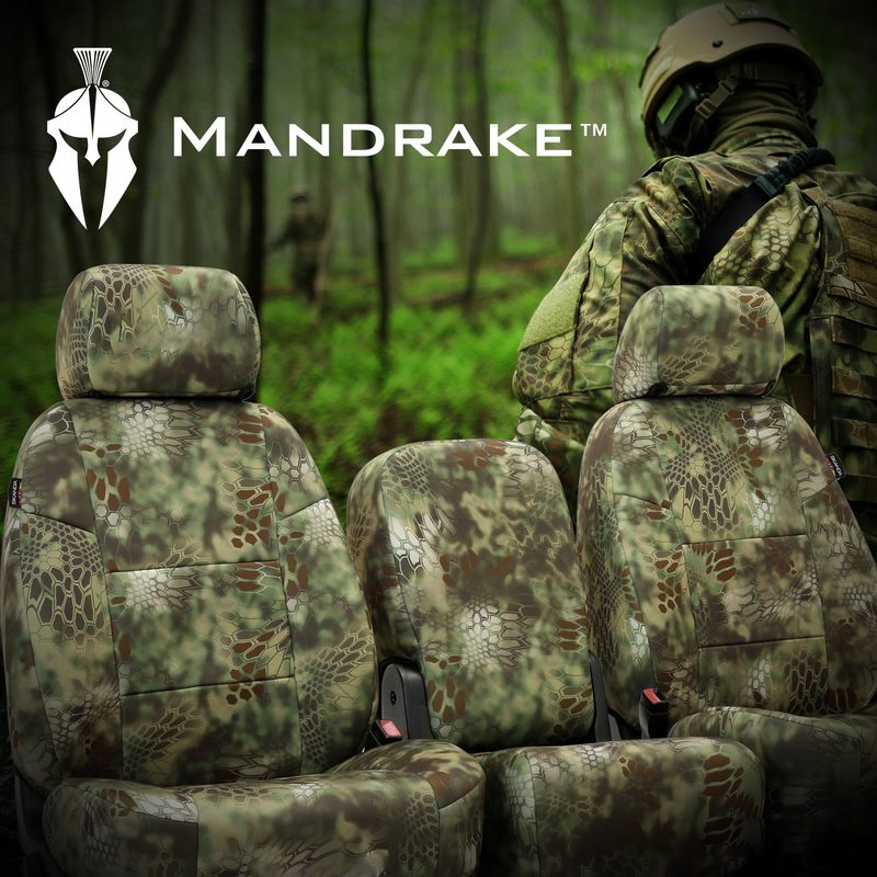 Kryptek Mandrake custom fit seat covers