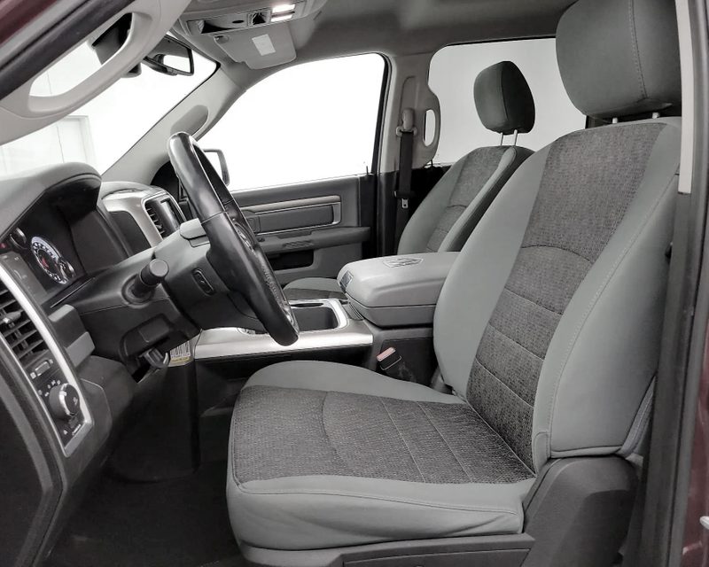 Ram 1500 front bucket seats with non-recessed headrests