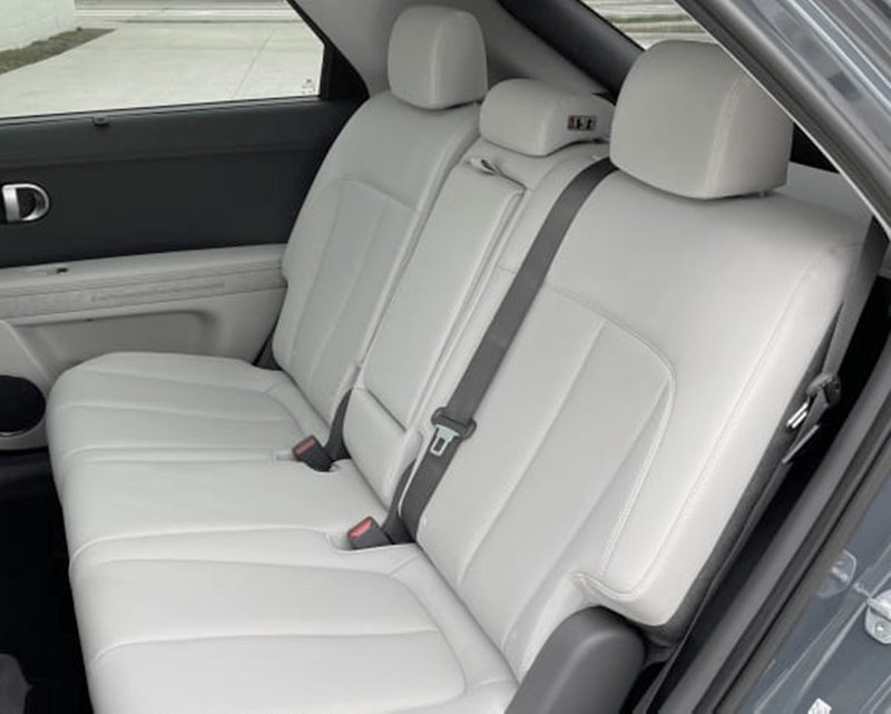 Rear split bench seats. All 3 headrests must be removable. Outer headrests taller than middle