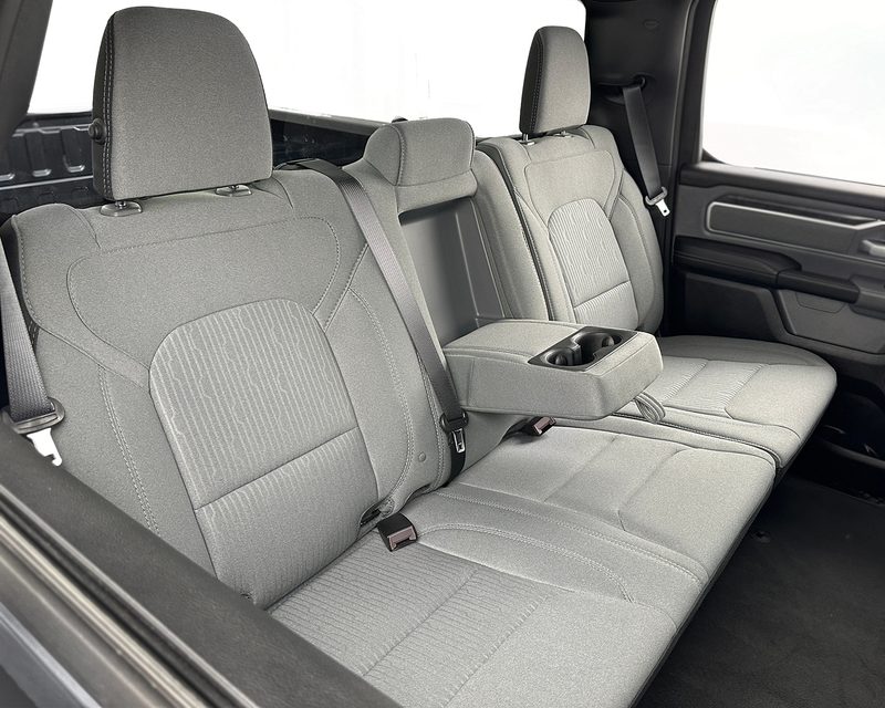 Ram 1500 rear 60/40 split bench with folding armrest with cupholders