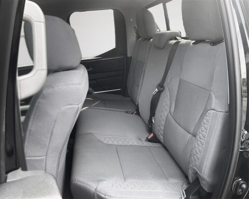 Toyota Tundra double cab rear 60/40 split bench seats with no folding armrest